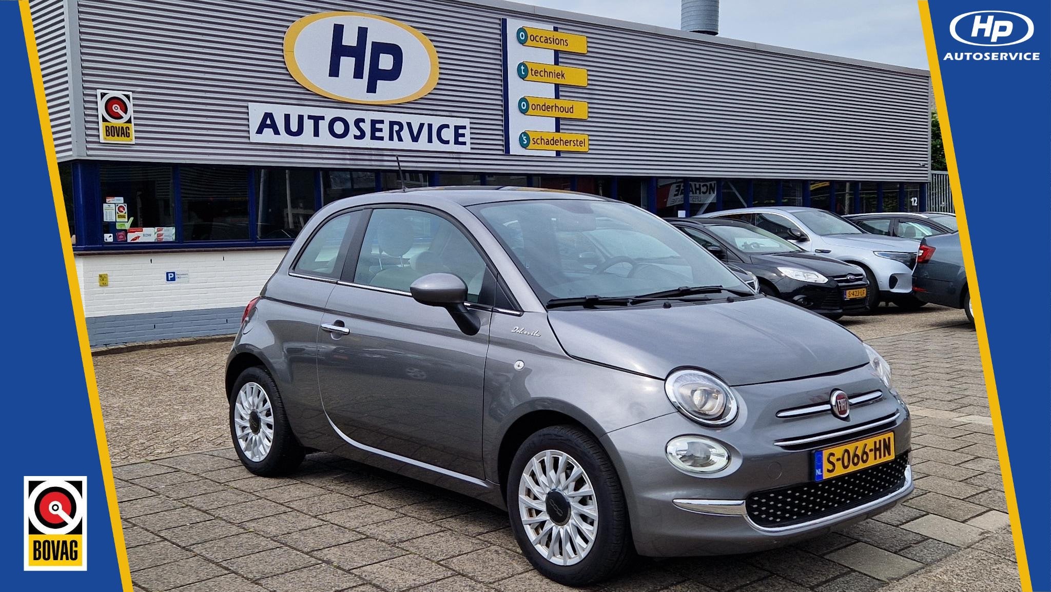 Fiat 500 1.0 Hybrid Dolcevita, Auto's, Fiat, Stof, Euro 6, 4 stoelen, Origineel Nederlands