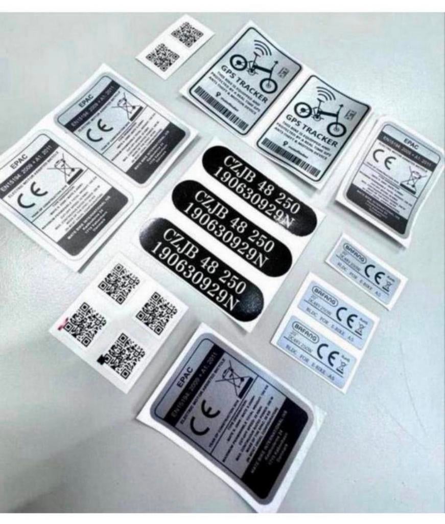 MATE X 250W Epac vervanging stickers sticker-set voor E-Bike, Ophalen of Verzenden, Nieuw