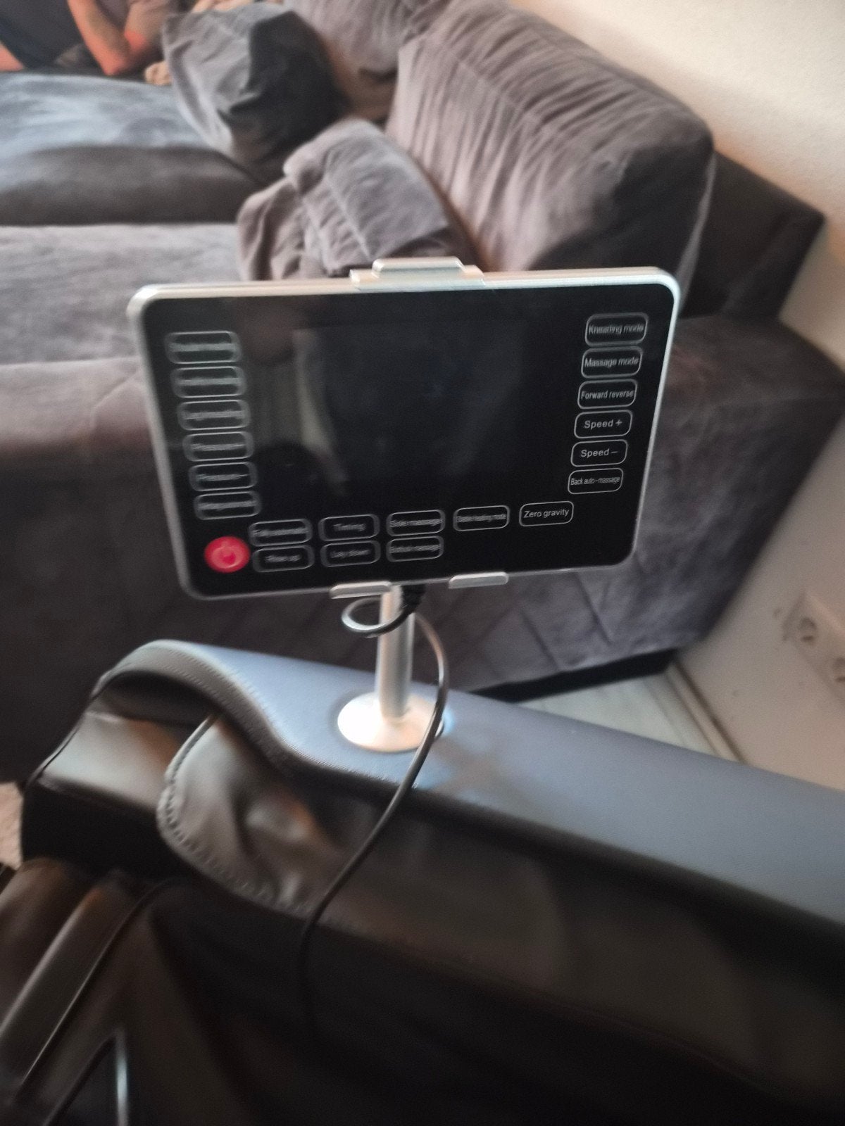 Luxe Massage Stoel met Afstandsbediening - Zwart, Zwart, Modern, Comfort, Ophalen of Verzenden, Zo goed als nieuw