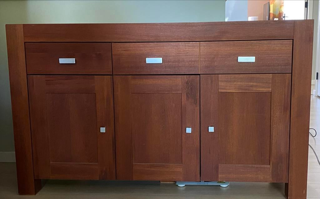 Te koop: Prachtig houten dressoir / sideboard, Ophalen, Gebruikt, Met deur(en), 50 tot 100 cm