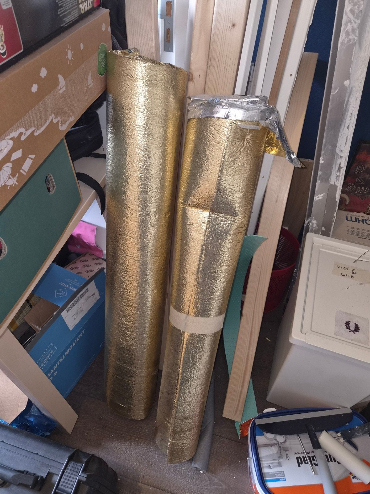 Ondervloer 9-10 m2, Ophalen, Overige materialen, 30 cm of meer, Gebruikt