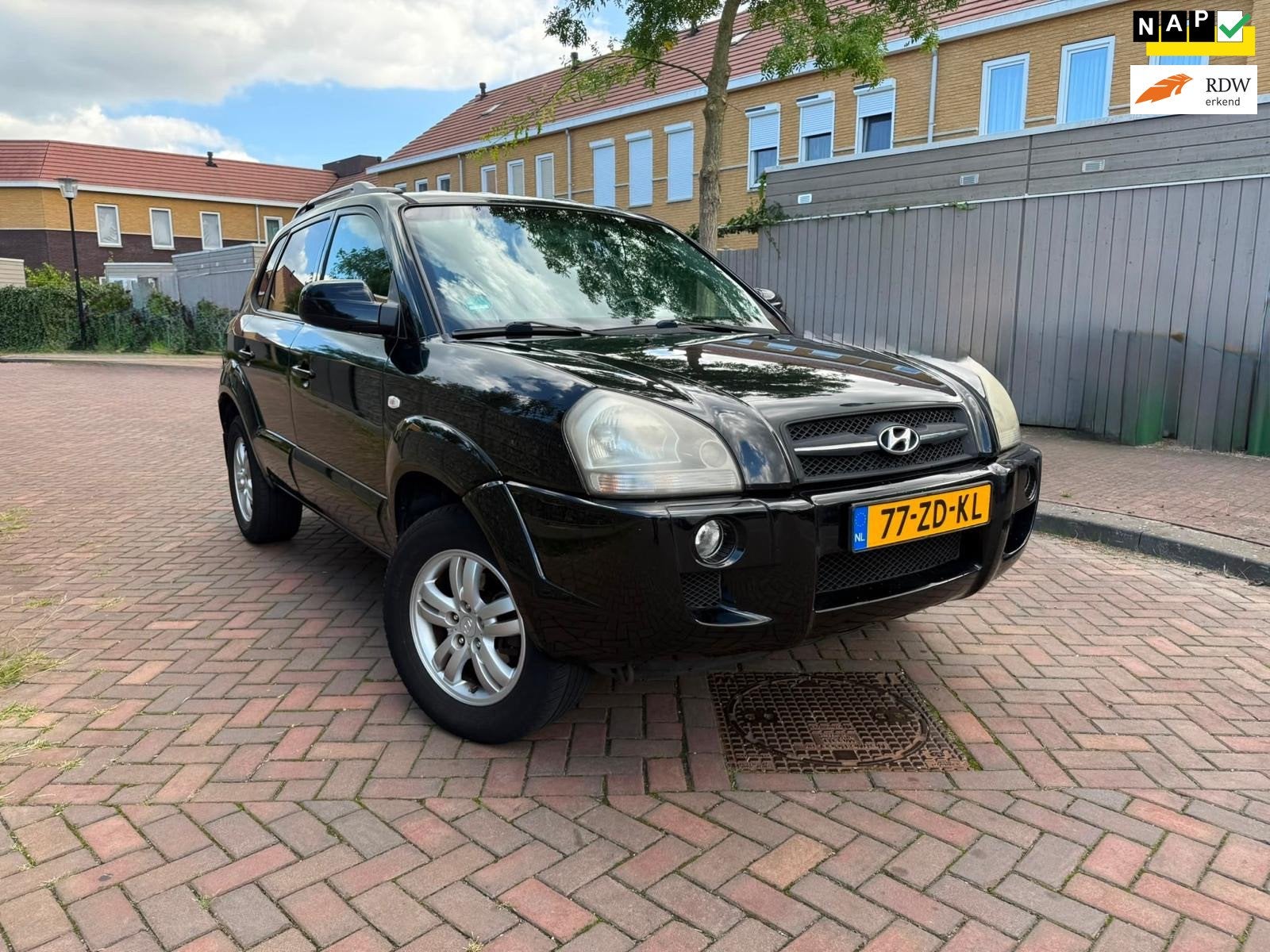 Hyundai Tucson 2.0i Style, Auto's, Gebruikt, Zwart, 4 cilinders, Zwart