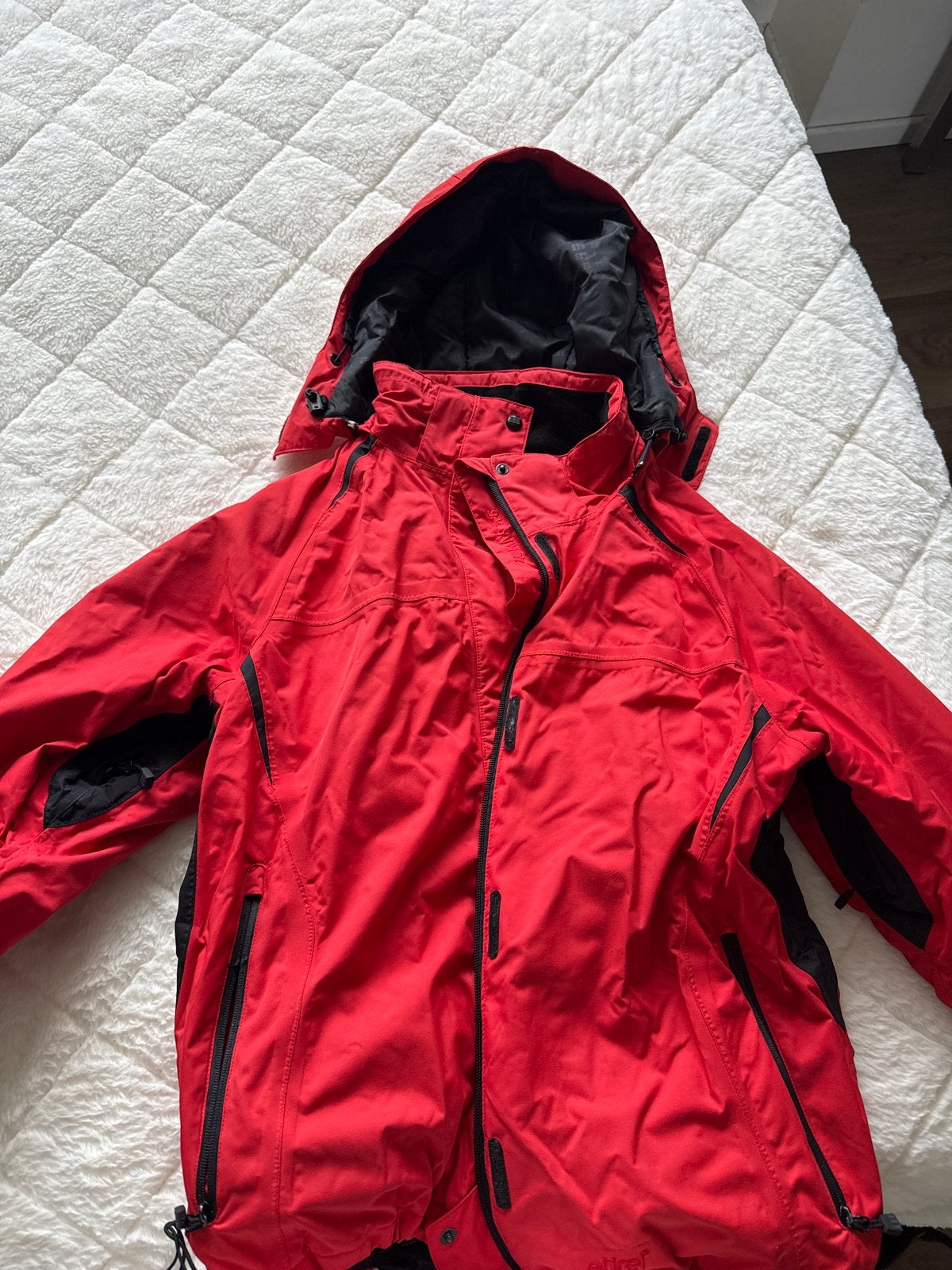 Etirel ski-jas rood, Ophalen of Verzenden, Gedragen, Maat 42/44 (L), Jack