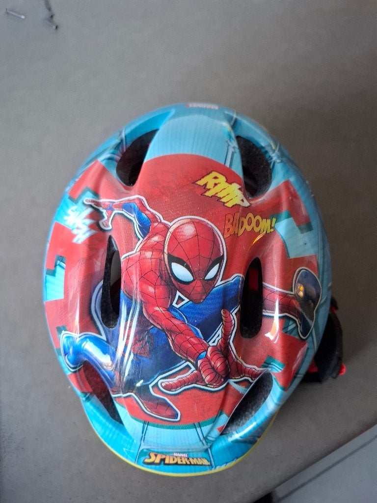 Spiderman fiets helm, Ophalen of Verzenden, Zo goed als nieuw, Jongen