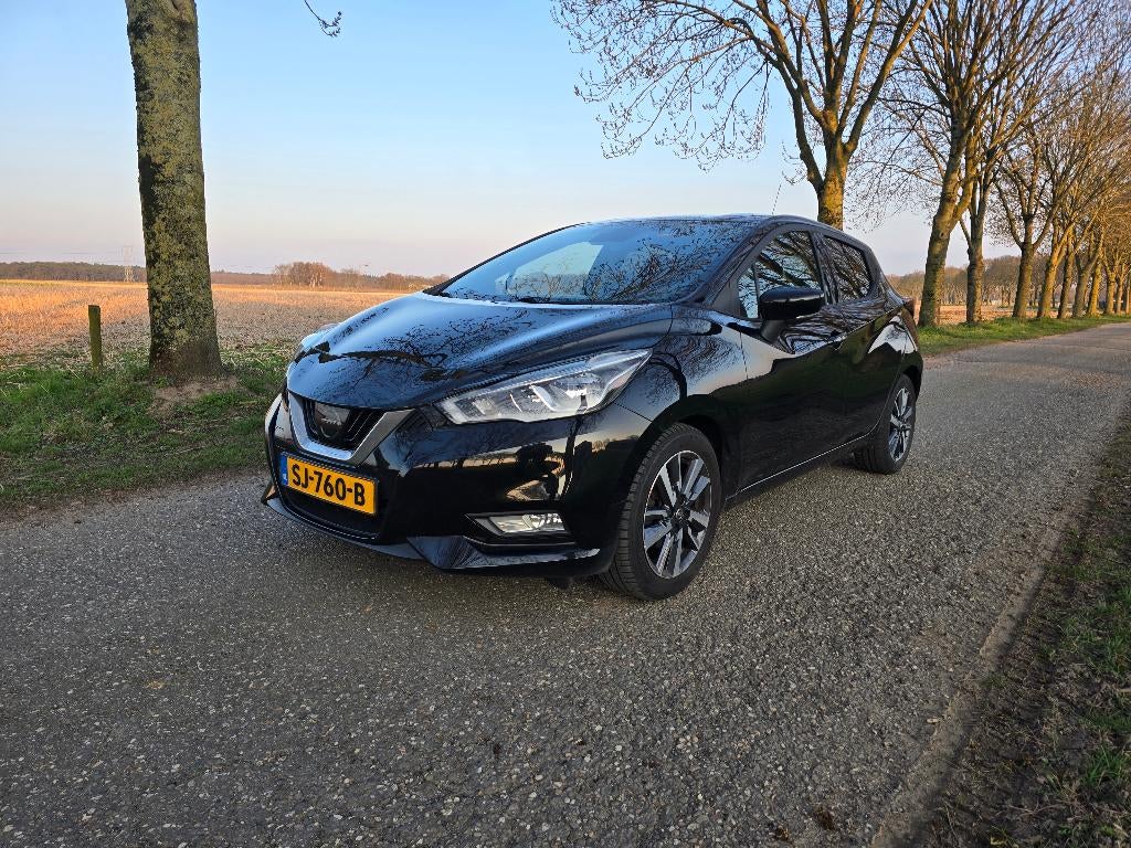 Nissan Micra 0.9 Ig-t N-Connecta, Auto's, Nissan, 898 cc, Stof, 40 €/maand, Zwart