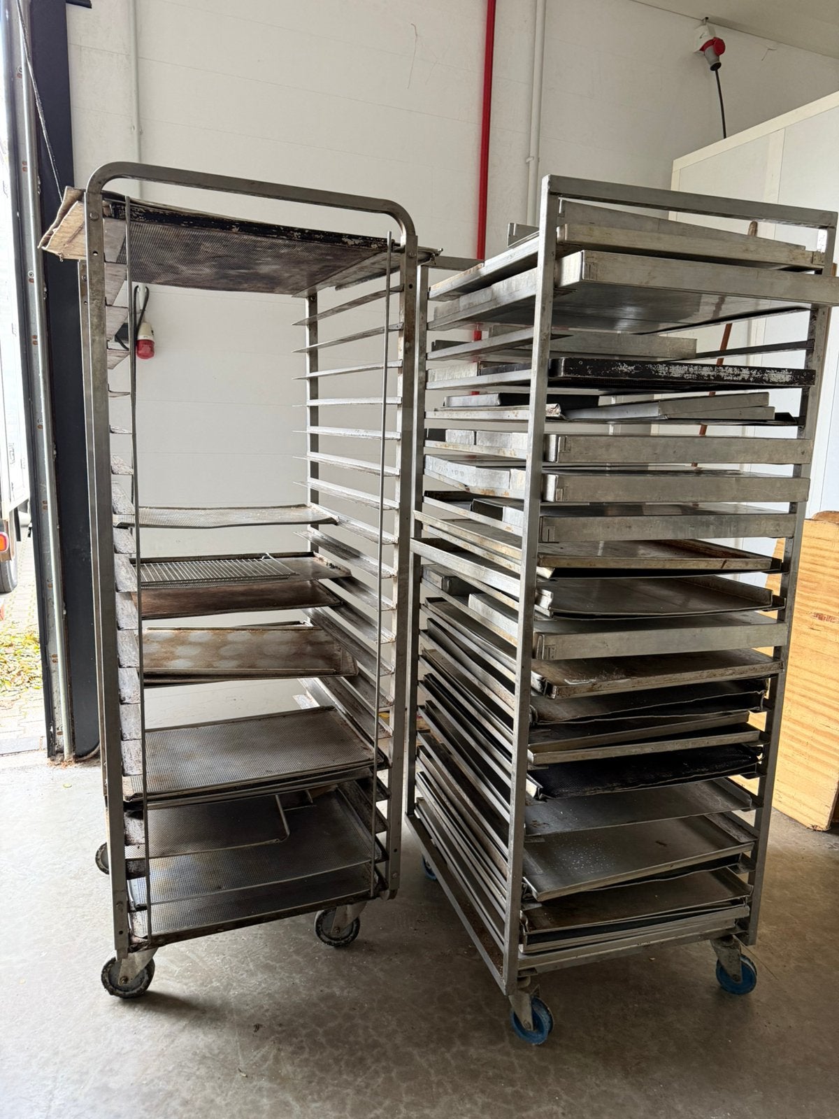 RVS Platenwagen Bakplaten 60x80 Bakkerskar Bakkerij, Ophalen