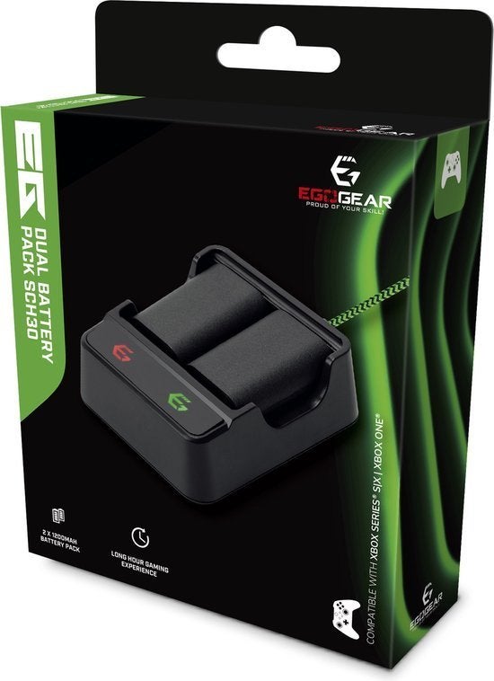 EgoGear Dubbel Batterij Pakket Zwart (Oplader) *Nieuw*, Nieuw, Ophalen of Verzenden, EgoGear, EgoGear 1