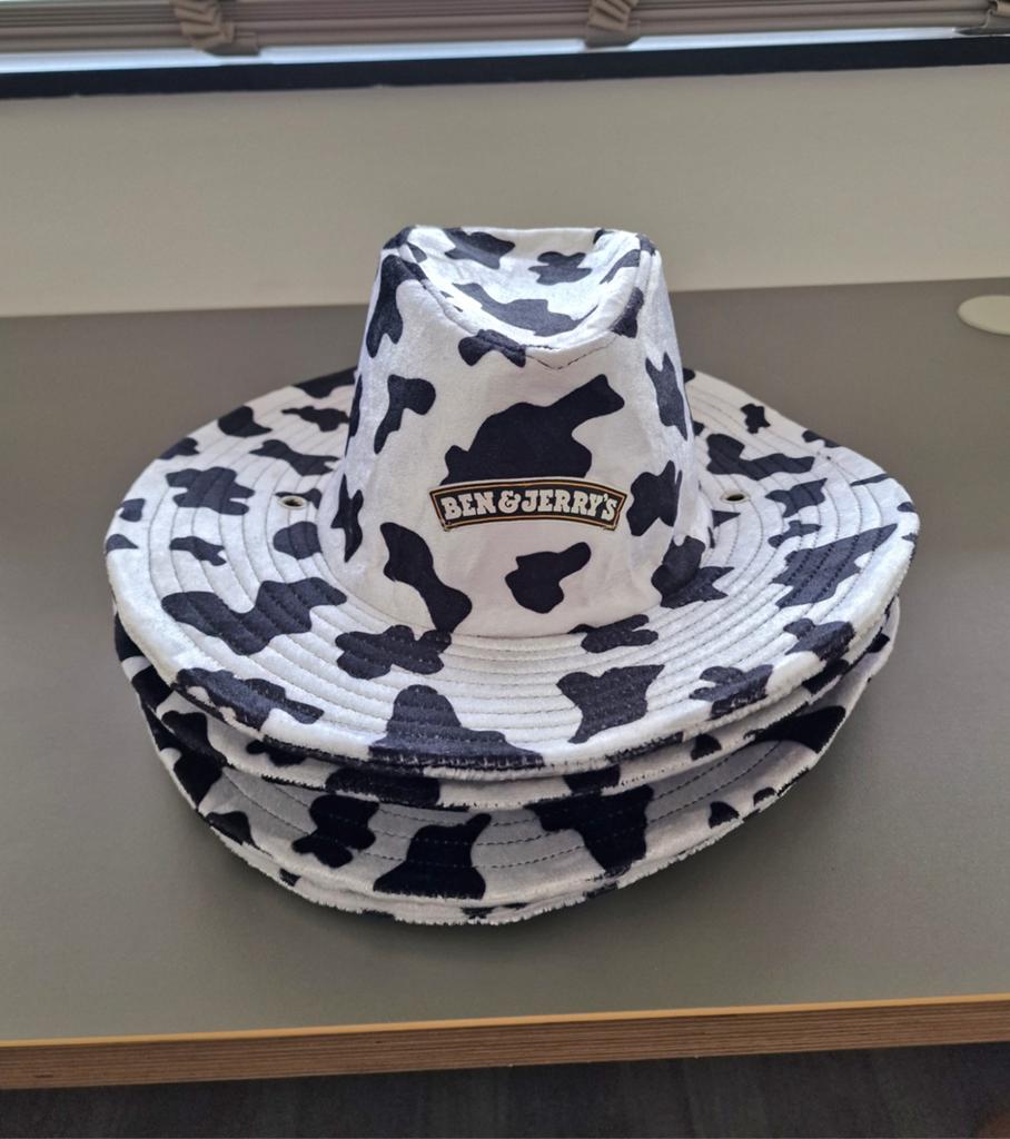 4x Ben&Jerry's Koeienvlek Hoeden - Nieuw en Ongebruikt, Hoed, Ben&Jerry's, Nieuw, One size fits all