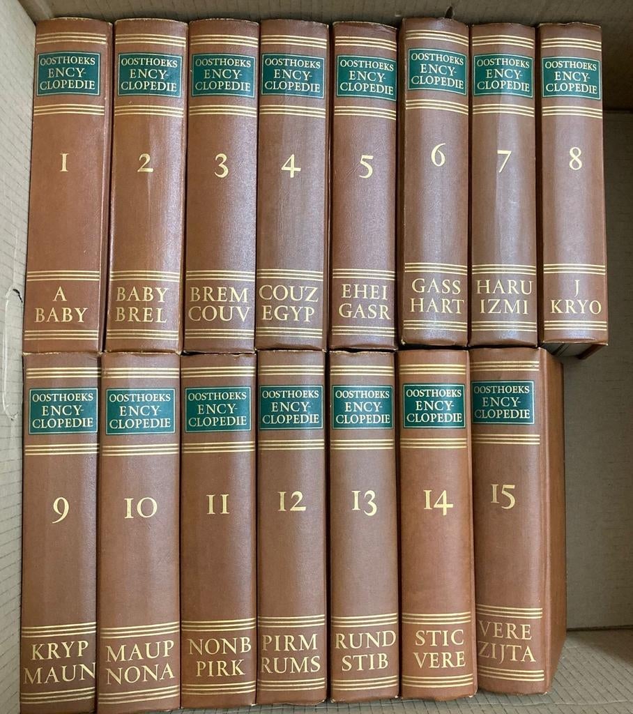 Oosthoeks Encyclopedie Complete Serie (15 delen), Ophalen of Verzenden, Zo goed als nieuw, Algemeen, Complete serie