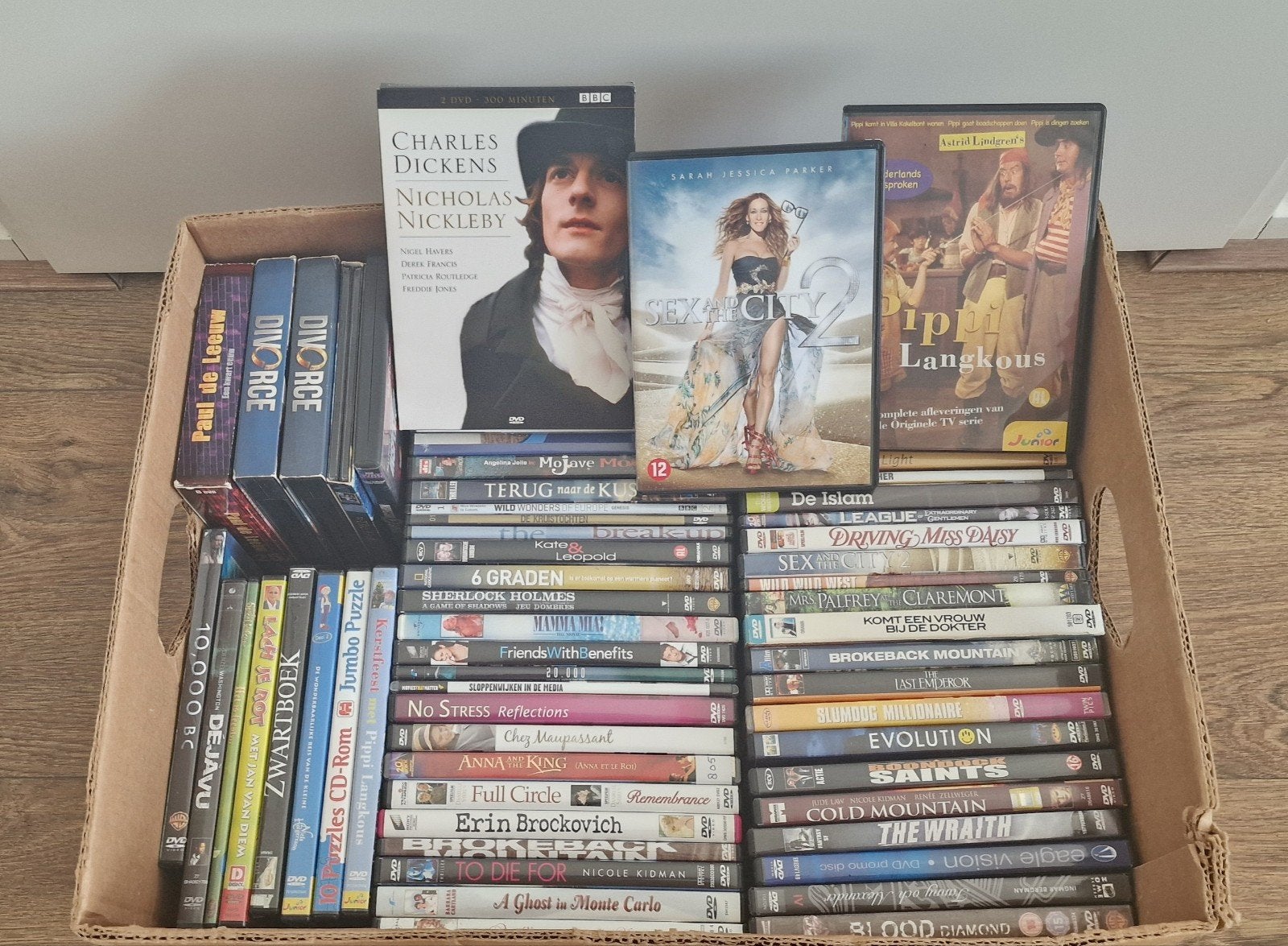 Ongeveer 1000 DVD'S  €0,05 Per stuk, Alle leeftijden, Ophalen, Gebruikt