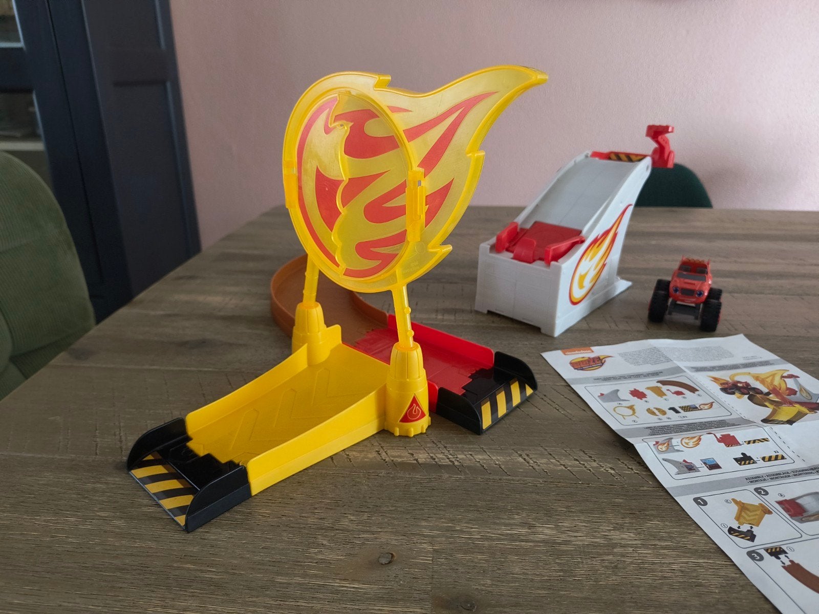 Blaze racebaan stuntbaan Fisher Price Nickelodeon Mattel, Overige merken, Racebaan, Zelf te bouwen, Ophalen of Verzenden