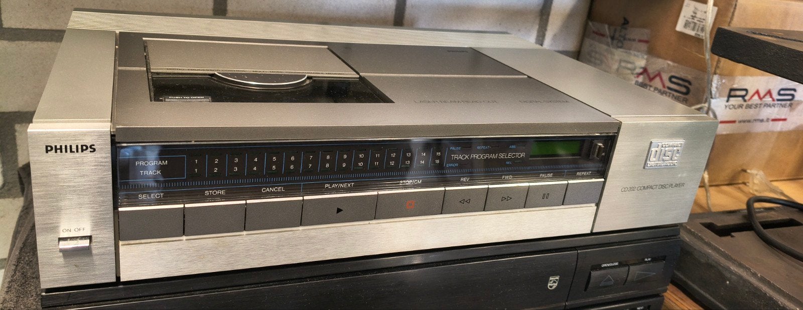 Philips CD 202 Compact Disc Speler (lees advertentie), Ophalen of Verzenden, Niet werkend, Philips