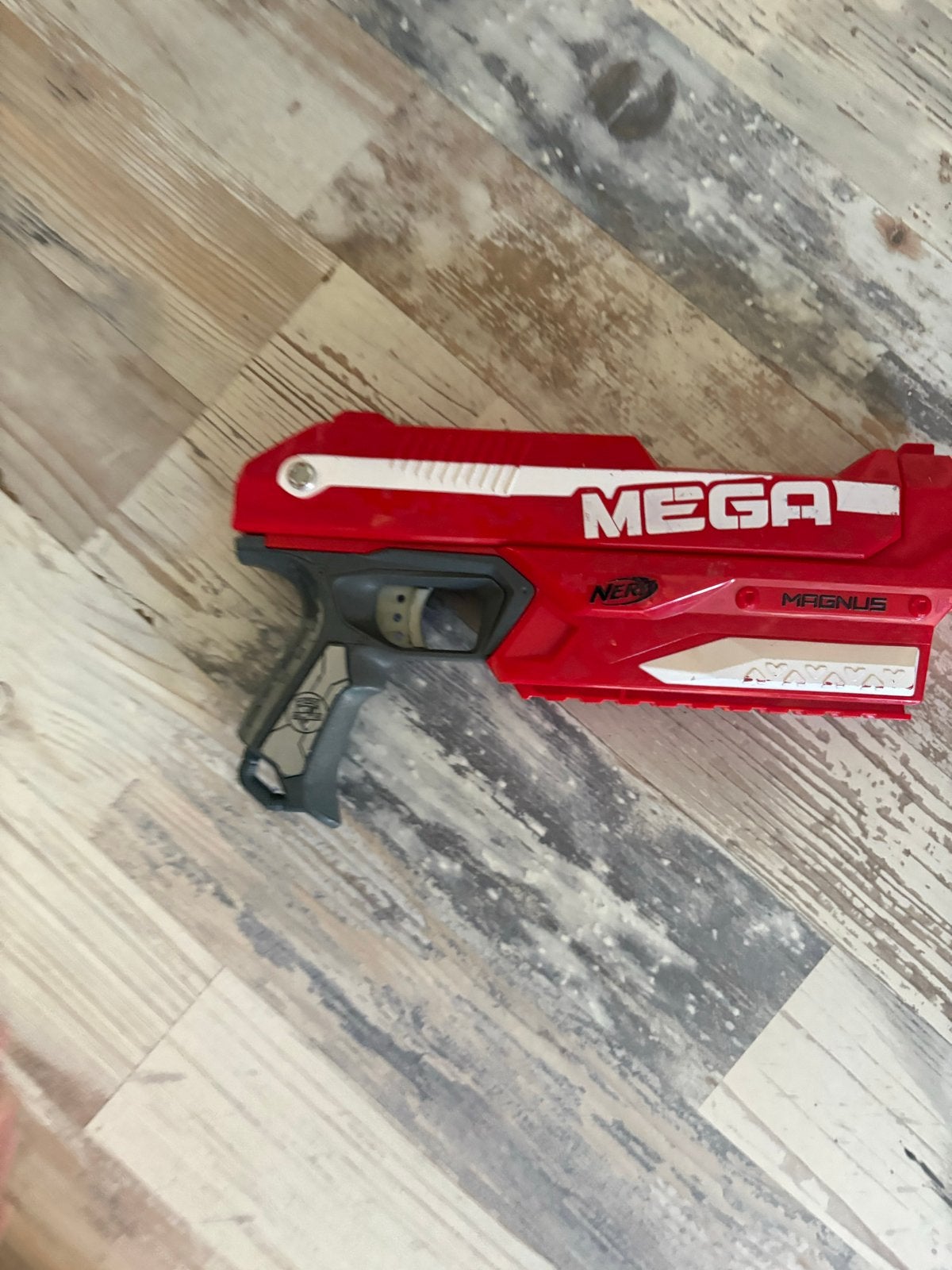 Nerf Mega Magnus Blaster - Rood Speelgoedpistool, Ophalen of Verzenden, Gebruikt, Jongen of Meisje