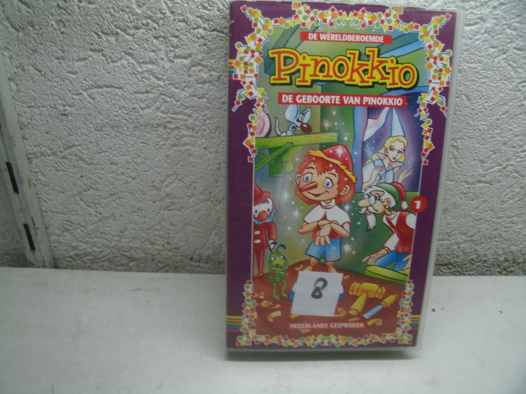 vhs 189a pinokkio 8 ned gespr, Cd's en Dvd's, VHS | Kinderen en Jeugd, Alle leeftijden, Ophalen of Verzenden, Gebruikt