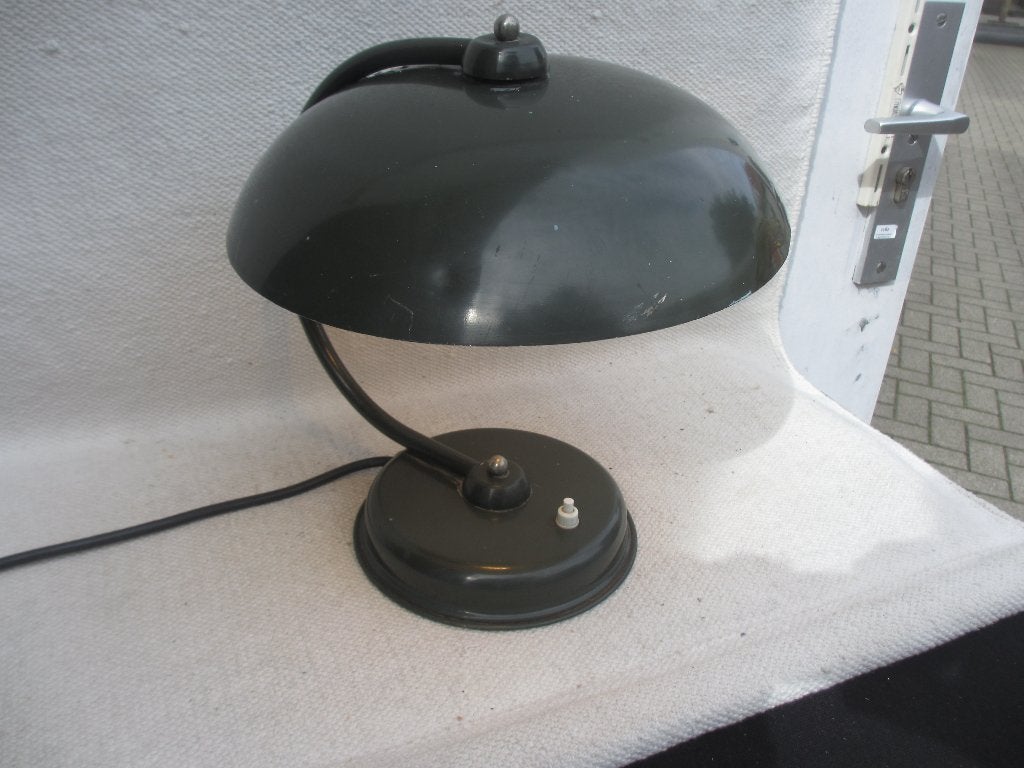 Vintage Bauhaus stijl bureau lamp jaren 40/50, Ophalen of Verzenden