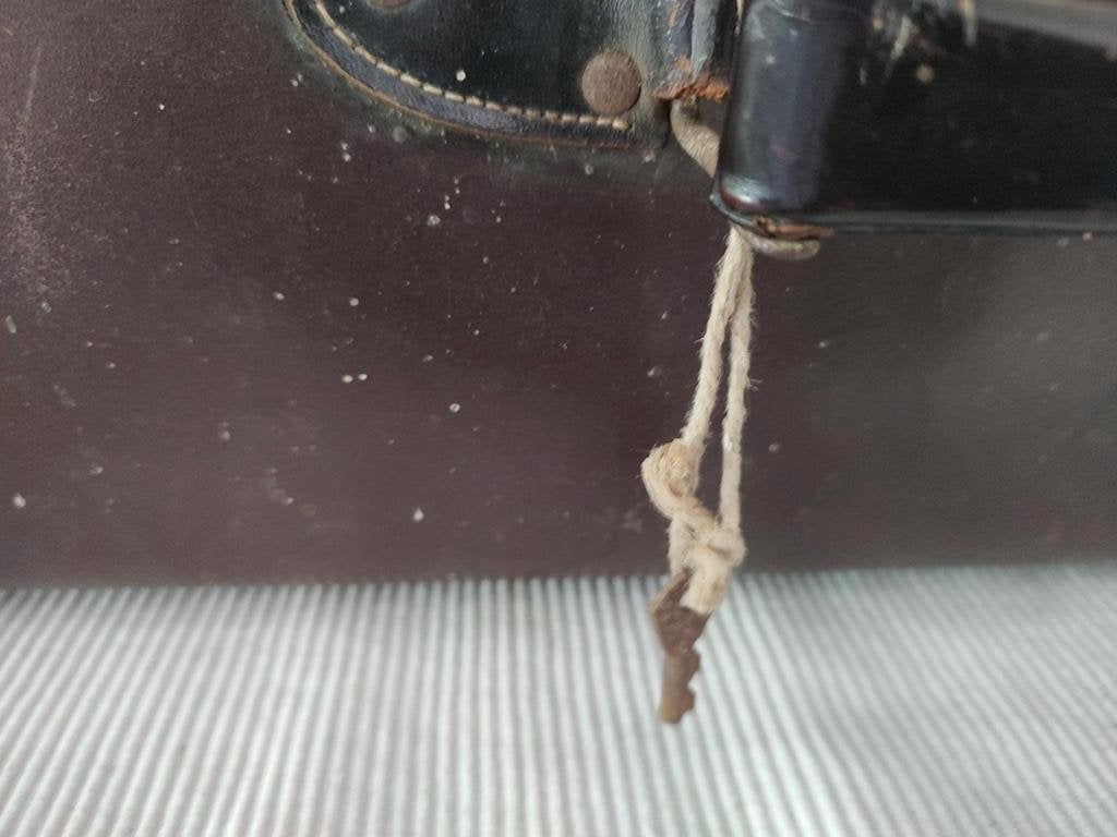 K381 VINTAGE jaren 40 koffer VULCAN FIBRE Fa. Hulshof, Overige materialen, Gebruikt, -, -