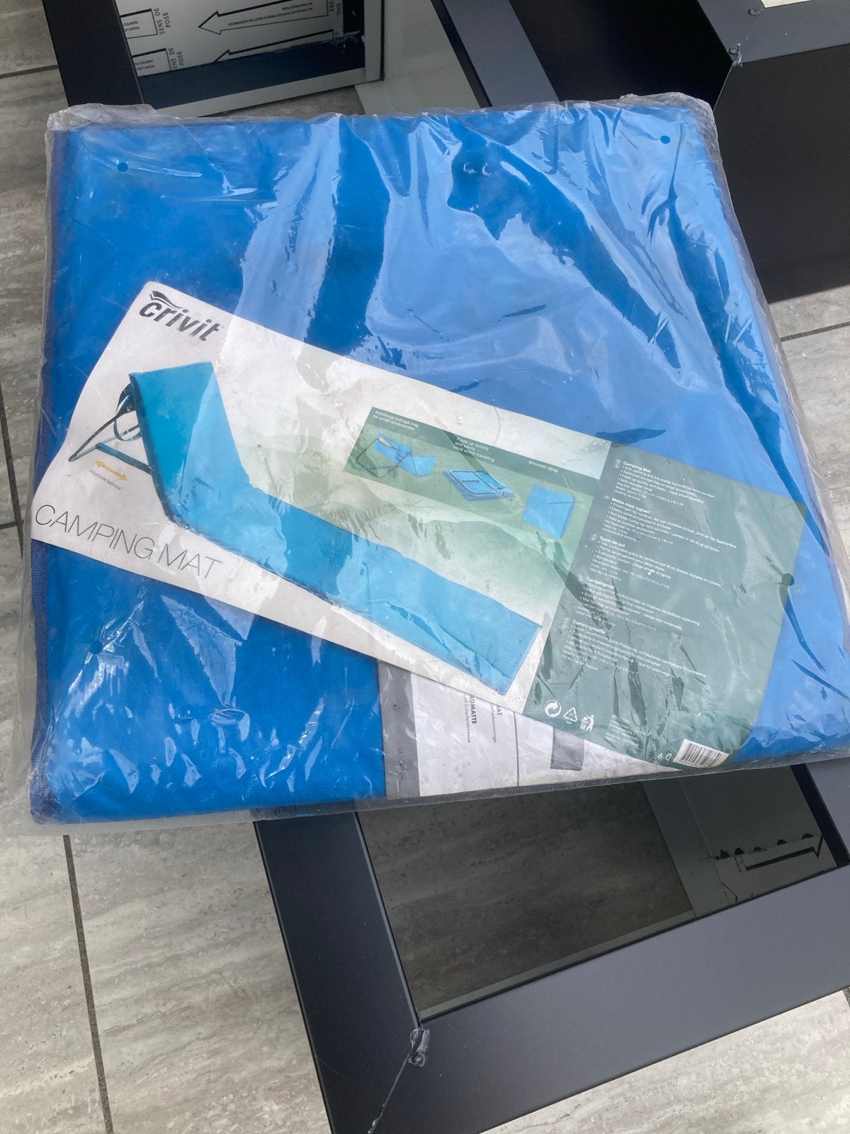 Crivit Campingmat met verstelbare rugleuning, Ophalen, Nieuw