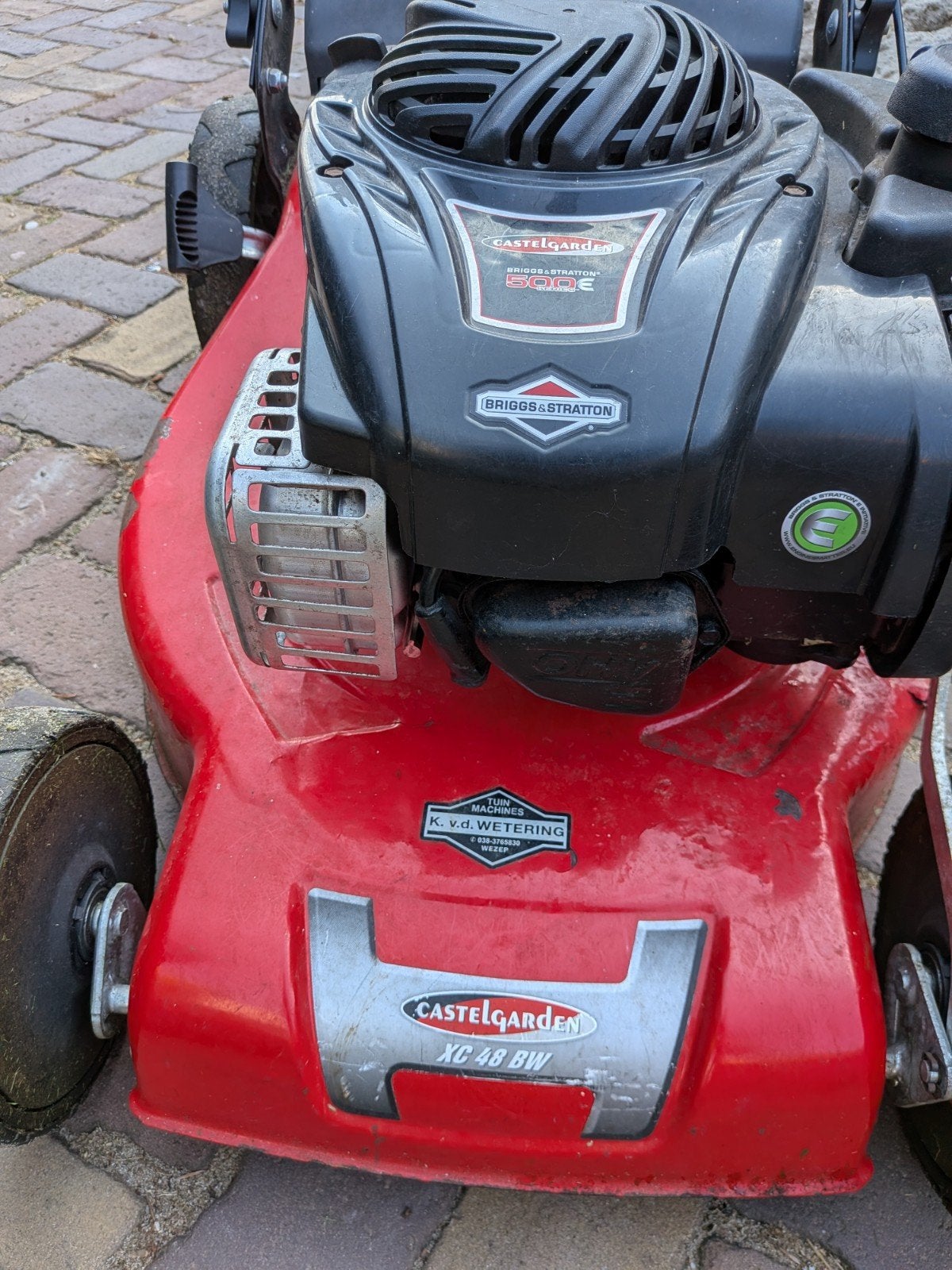 Castelgarden XC 48 BW Benzine Grasmaaier - Opknapper, Tuin en Terras, Ophalen, Cirkelmaaier, Gebruikt, Opvangbak