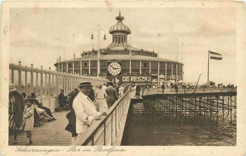 300-247-035 Scheveningen Pier en Paviljoen, Verzenden, Voor 1920, Zuid-Holland