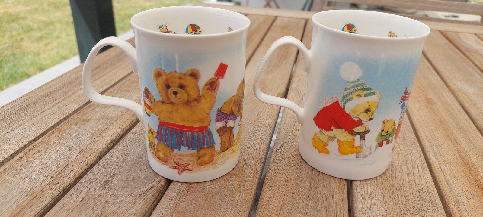 2 Teddy Playtime bekers, Ophalen of Verzenden, Zo goed als nieuw, Aardewerk, Overige typen