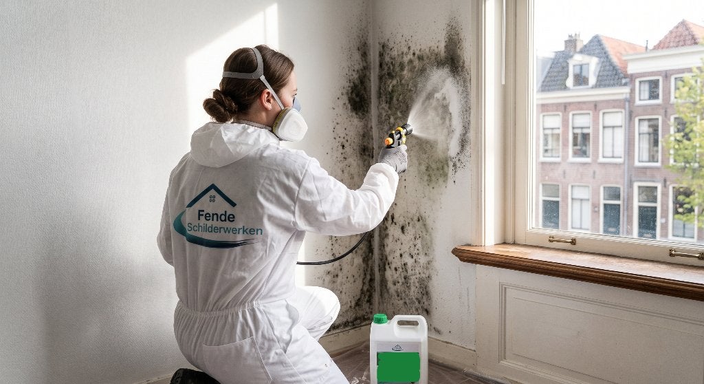 Schimmel verwijderen van muren en plafonds | 3 JAAR GARANTIE, Garantie, Binnenschilderwerk