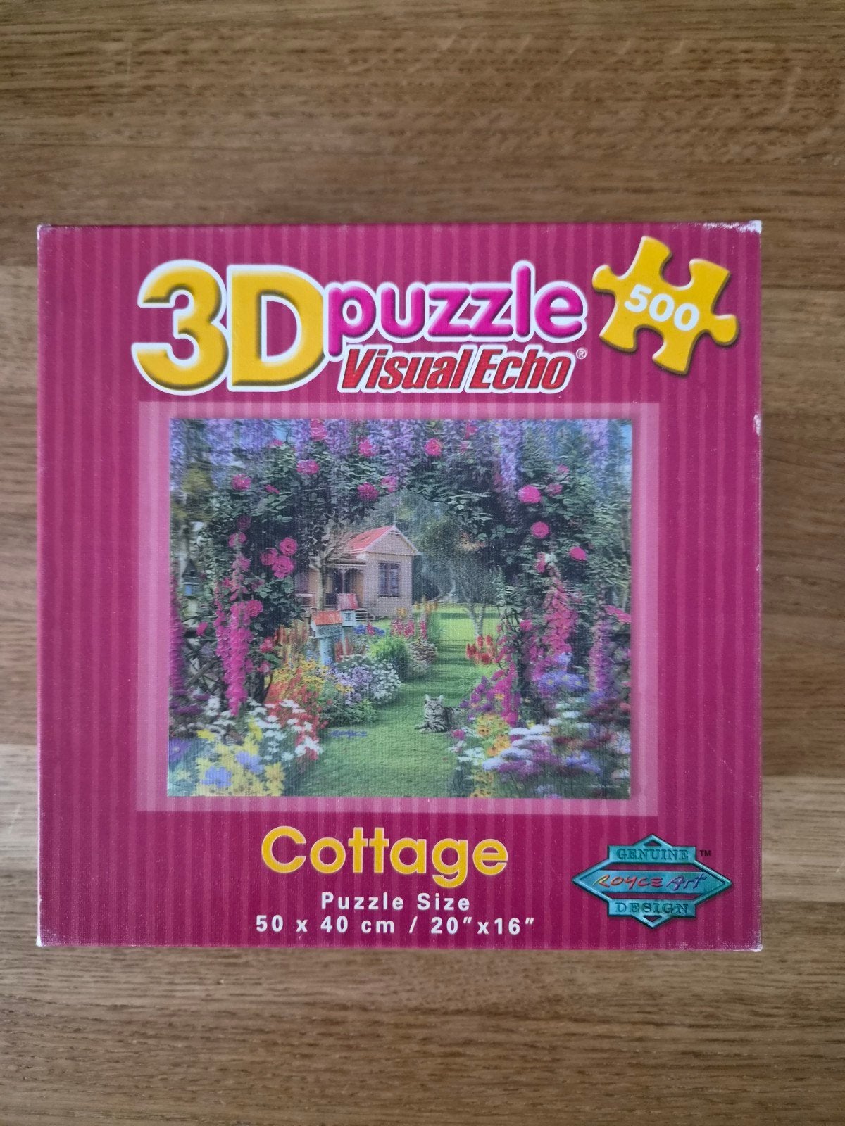 3D Puzzel Cottage 500 stukjes Visual Echo, Ophalen of Verzenden, 500 t/m 1500 stukjes, Gebruikt, Rubik's of 3D-puzzel
