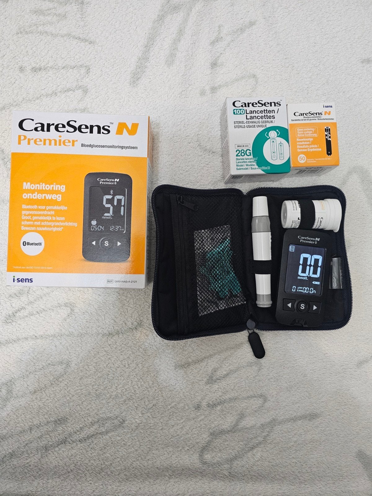 CareSens N Premier Bloedglucosemeter Set - Nieuwstaat, Ophalen of Verzenden, Zo goed als nieuw, Overige typen