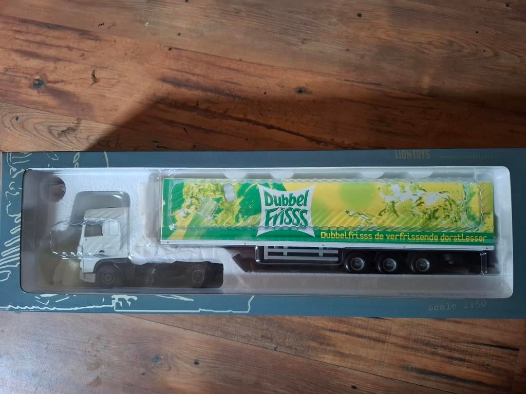 Lion Toys Dubbel Frisss Vrachtwagen Model 1:50, Hobby en Vrije tijd, Modelauto's | 1:50, Ophalen of Verzenden, Nieuw, Bus of Vrachtwagen