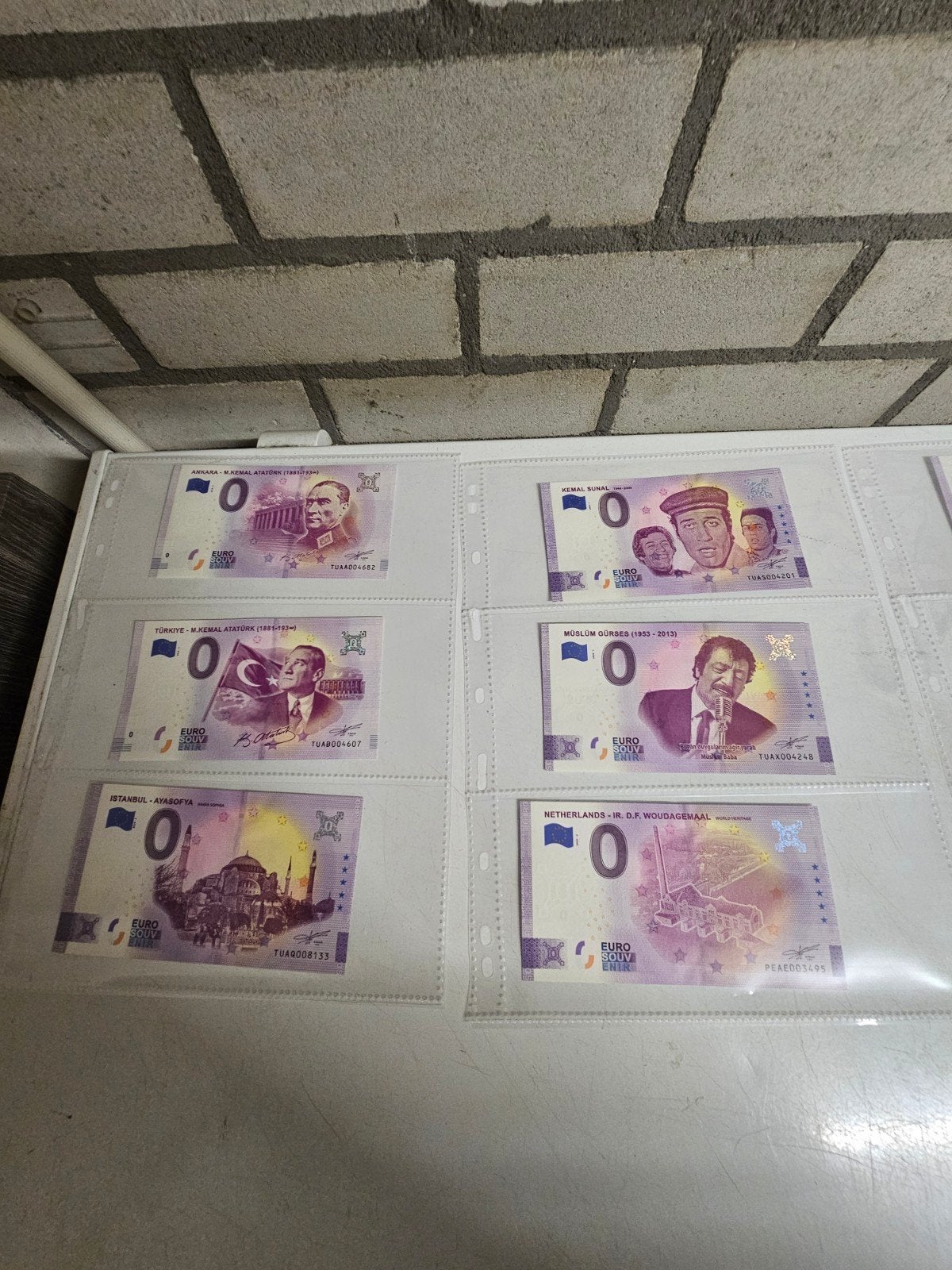 0 euro biljetten +/- 33 stuks, Ophalen of Verzenden, Nederland en Buitenland