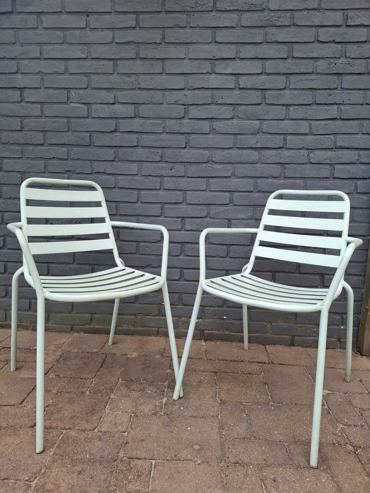 4 tuinstoelen, Tuin en Terras, Tuinstoelen, Ophalen, Metaal