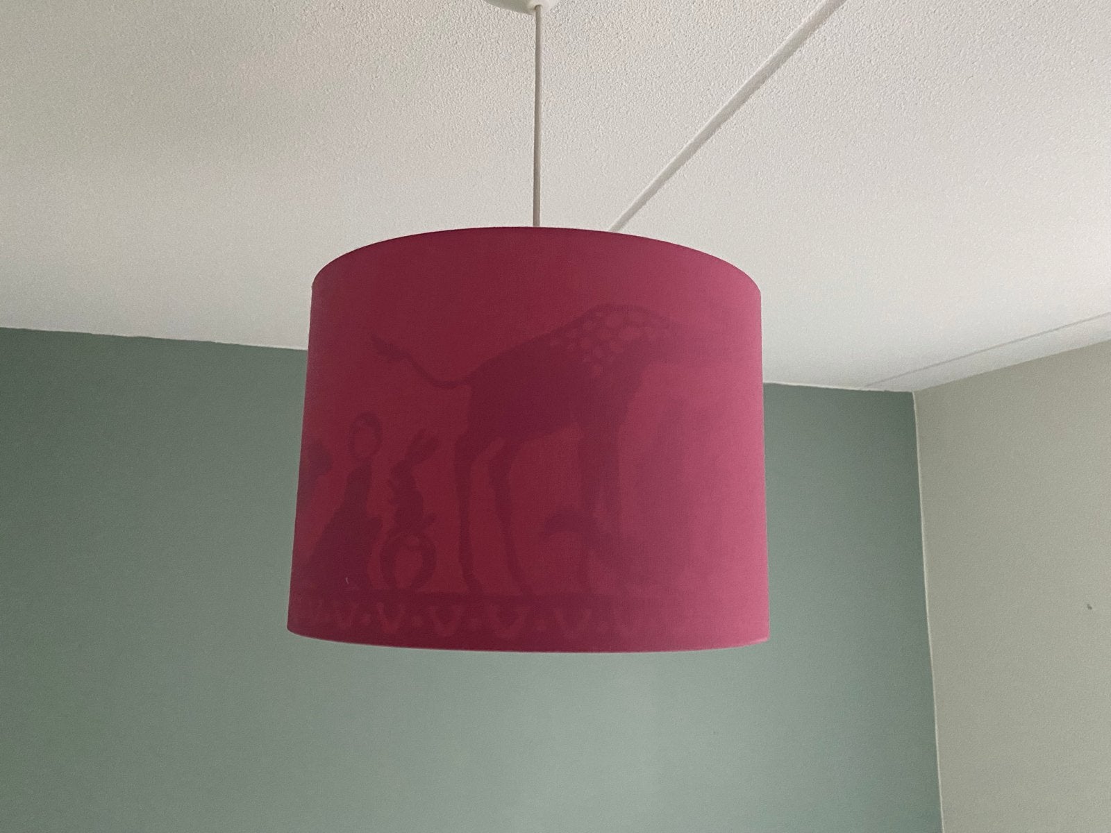 GRATIS Hanglamp Hartendief 'De Grote Parade', Ophalen, Gebruikt, Textiel, Overige fittingen