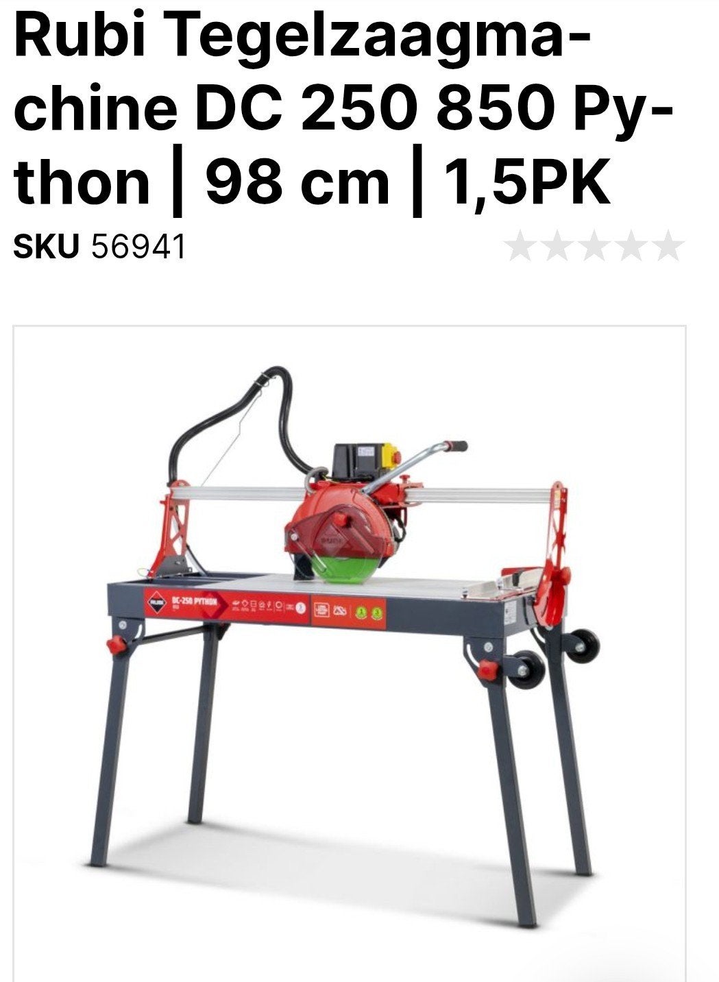 tegelzaagmachine te huur, Doe-het-zelf en Verbouw, Ophalen of Verzenden, Nieuw, 1200 watt of meer
