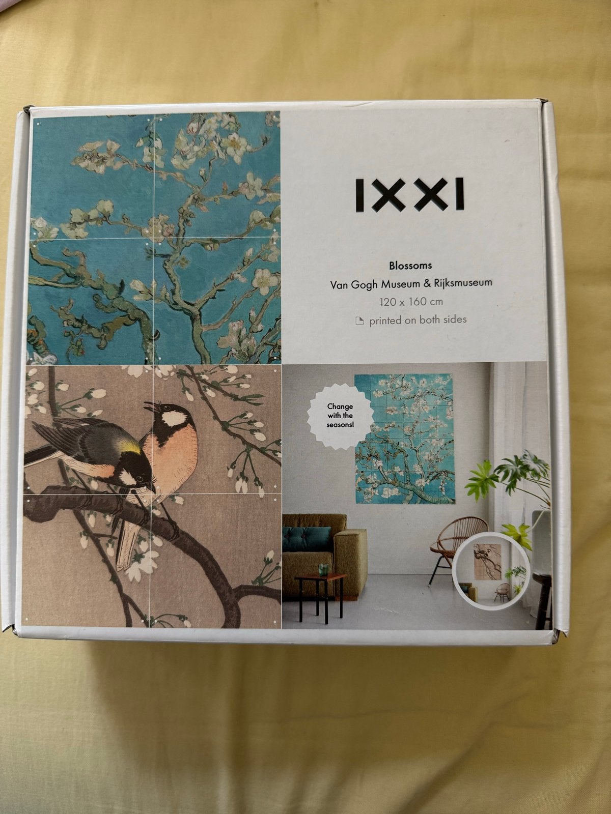 IXXI Blossoms Van Gogh & Rijksmuseum Wanddecoratie 120x160cm, Meerkleurig, Klassiek, Ophalen of Verzenden, Zo goed als nieuw