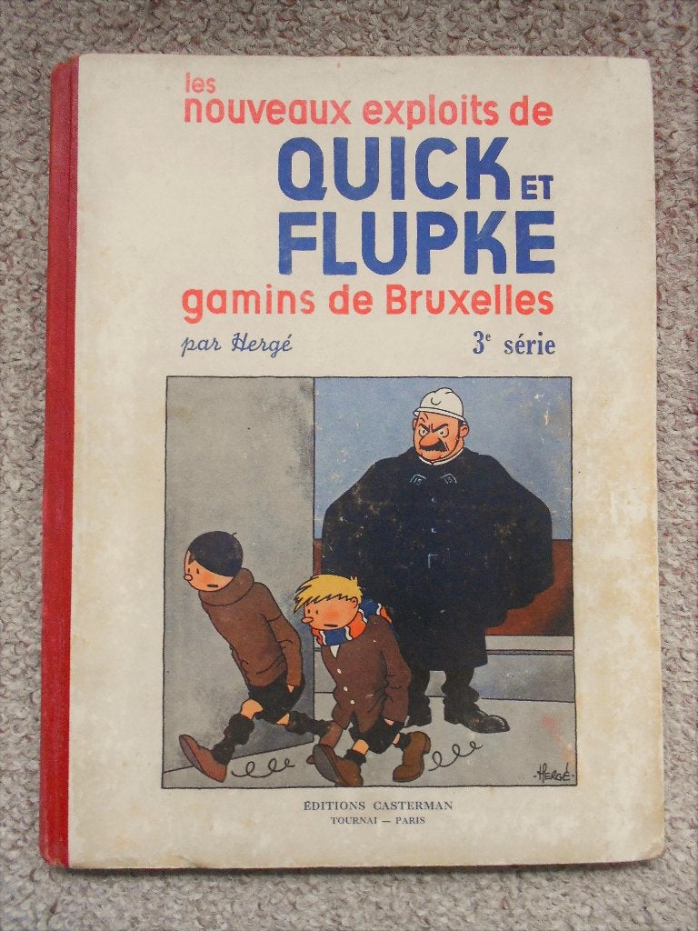 Quick et Flupke - Gamins de Bruxelles - 3e série 1942 - A18, Gelezen, Eén stripboek, Ophalen of Verzenden, Hergé