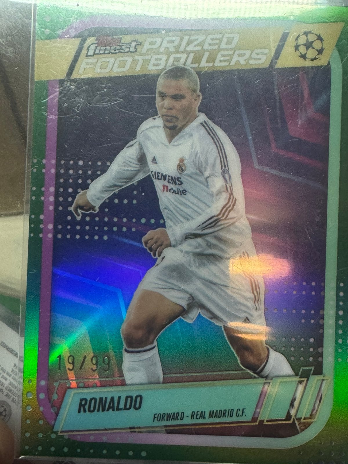 Topps finest Ronaldo /99, Ophalen of Verzenden, Nieuw, Buitenlandse clubs, Spelerskaart