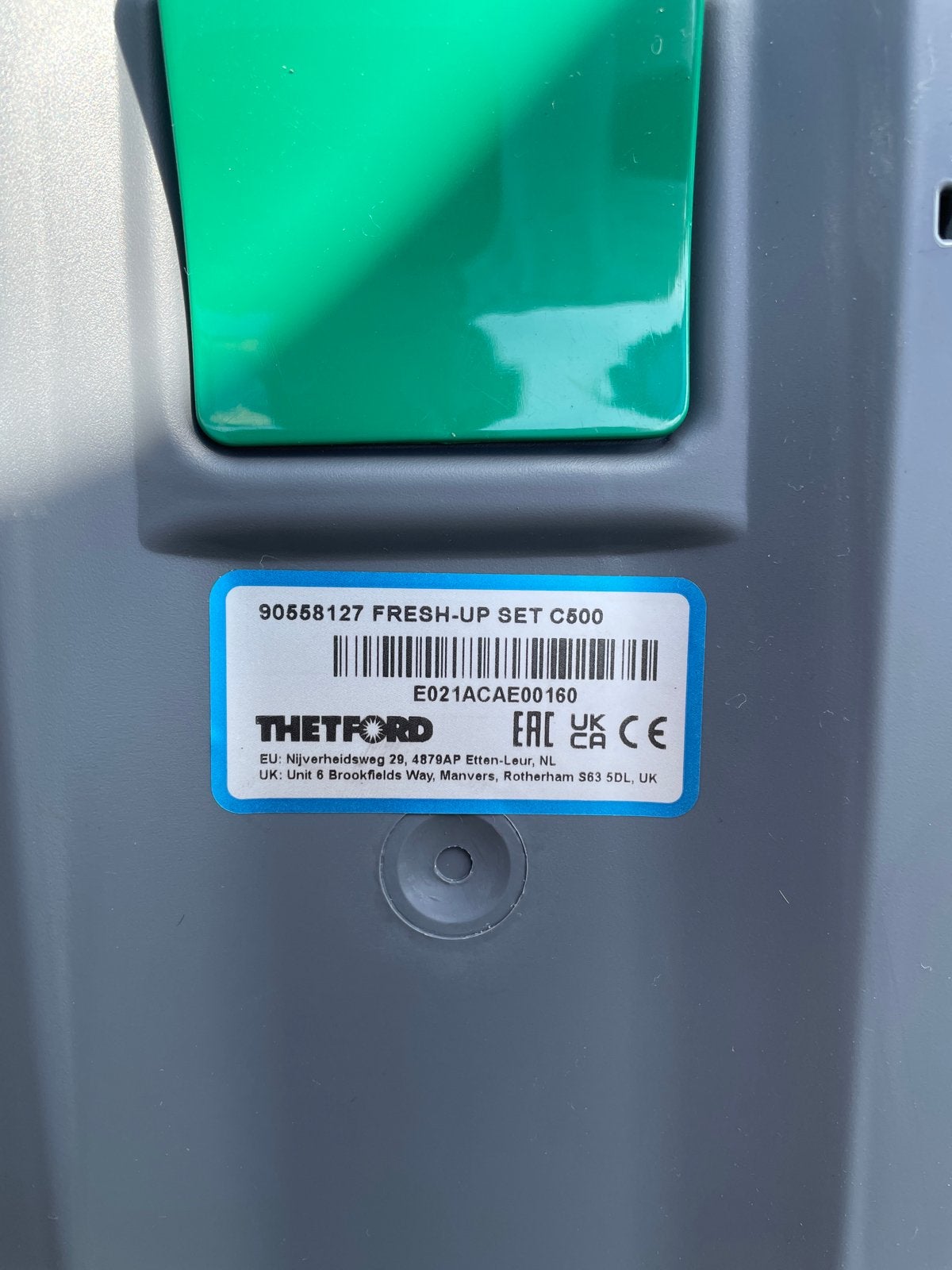 Nieuwe Thetford toiletcassette C500 voor caravan/camper, Ophalen, Nieuw