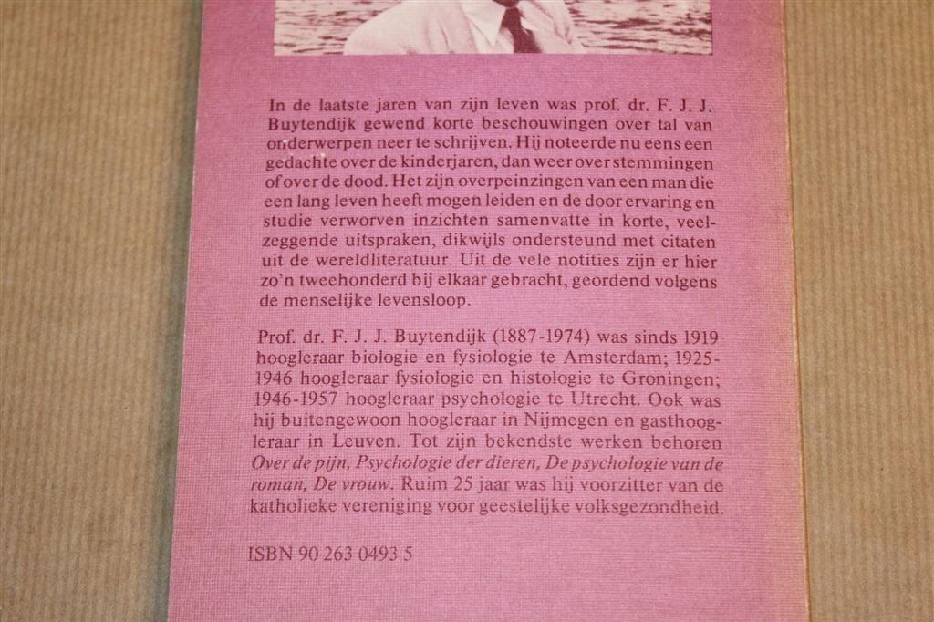 Aandenken — Bezinning Levensloop, Buytendijk, Ophalen of Verzenden, Gelezen