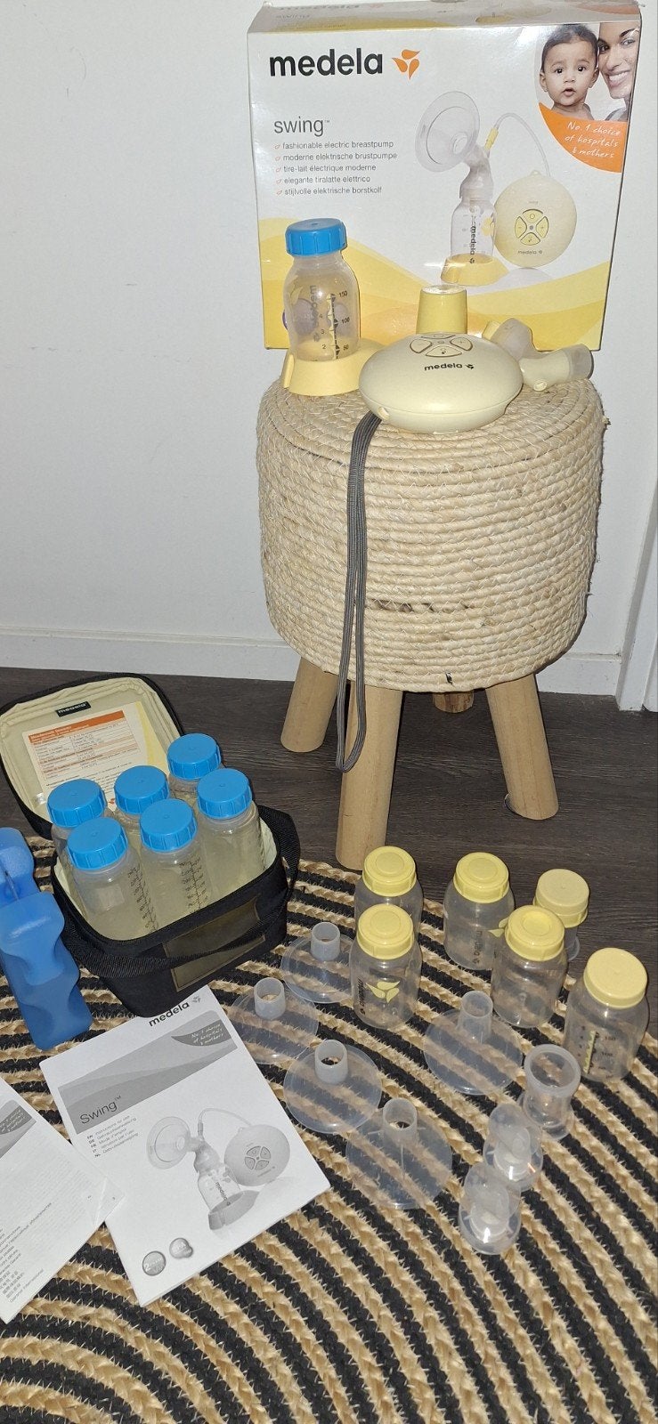 Medela Swing kolf + toebehoren, Kinderen en Baby's, Ophalen of Verzenden, Borstkolf