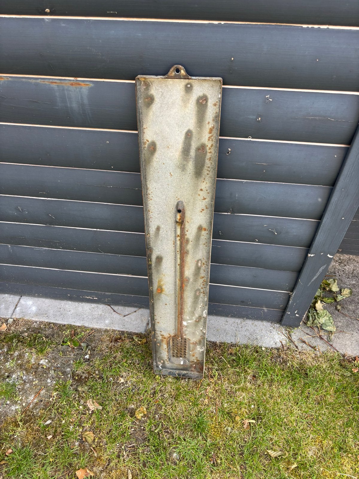 Antieke RVS Buitenthermometer, Ophalen of Verzenden