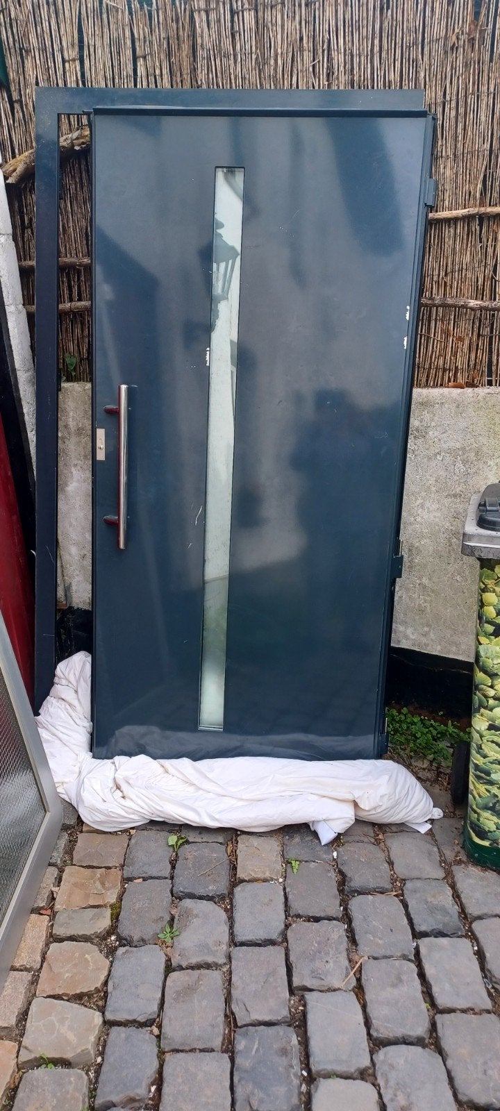 alu deur 99x201.5 met kozijn deurdikte 8.5cm, Doe-het-zelf en Verbouw, Ophalen
