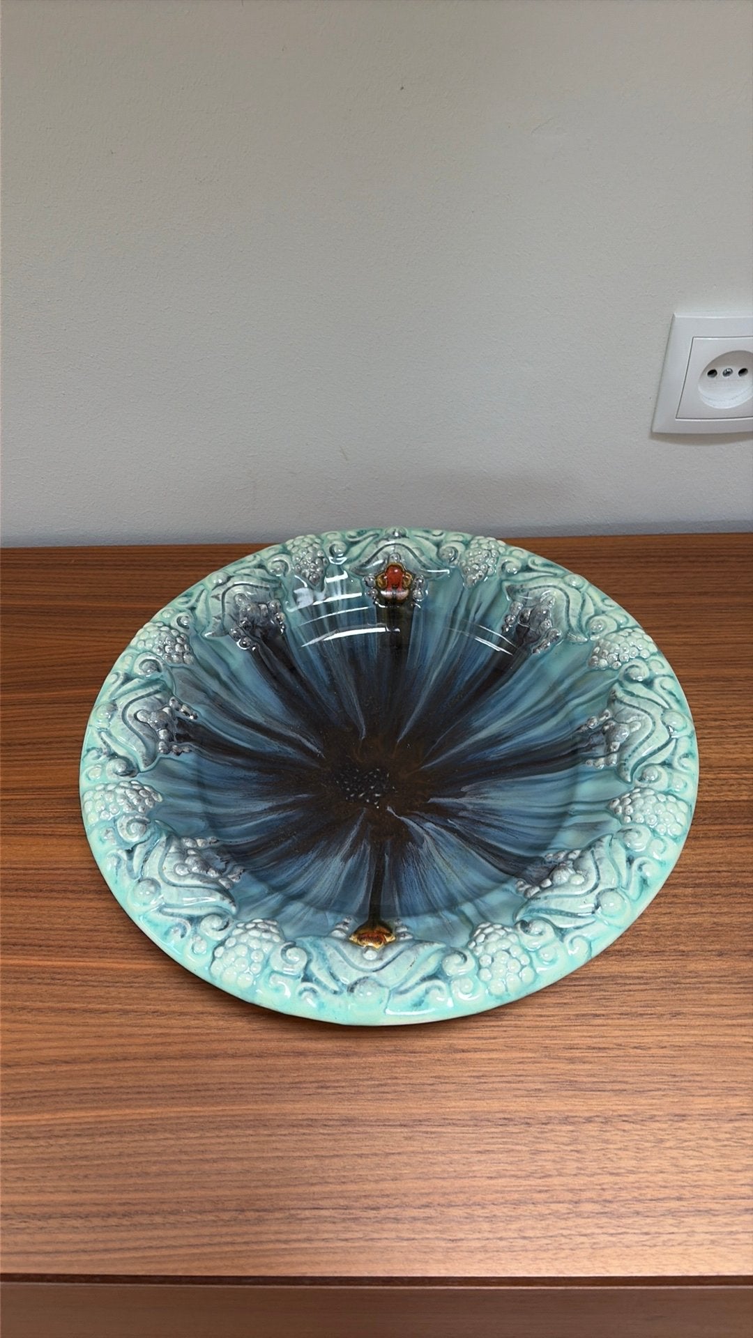 Art deco Boch Freres Majolica schaal, Ophalen of Verzenden