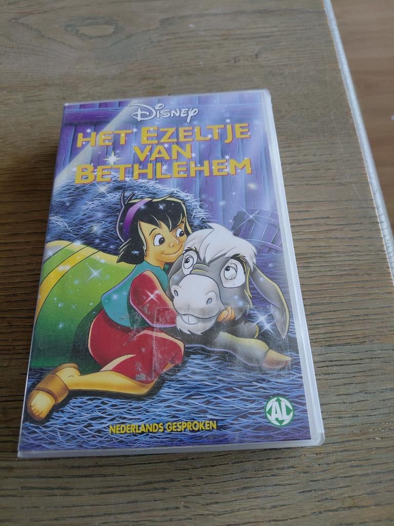 Disney Het Ezeltje van Bethlehem videoband., Cd's en Dvd's, Gebruikt, Tekenfilm, Alle leeftijden, Ophalen of Verzenden