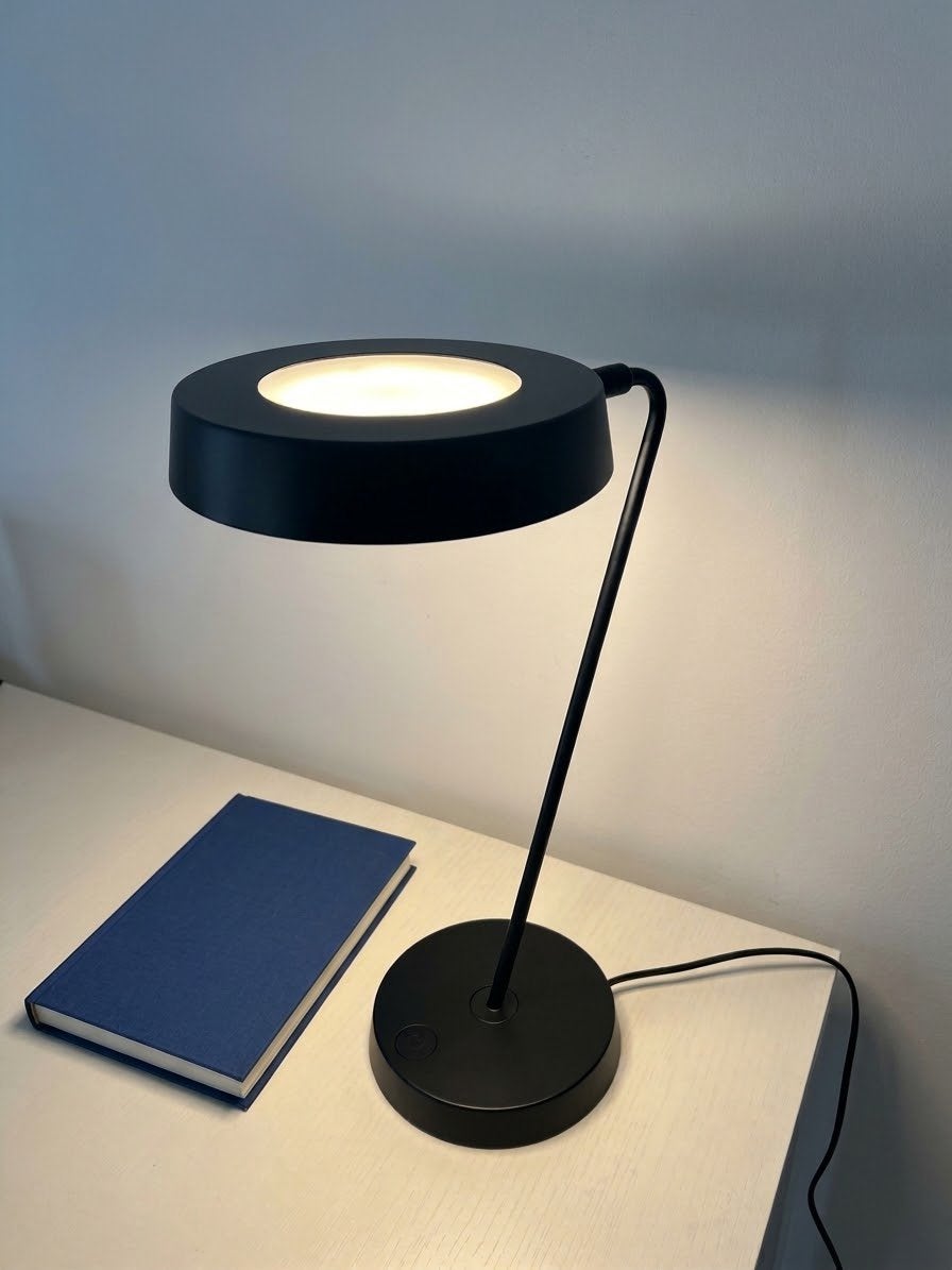 IKEA OBEGRÄNSAD LED Tafellamp Limited Swedish House Mafia, Dimbaar, Ophalen of Verzenden, Zo goed als nieuw, Zwart
