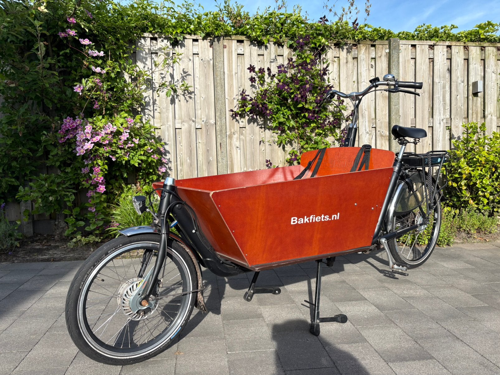 Bakfiets Cargo Long - elektrisch, 4 kinderen of meer, Gebruikt, Elektrisch, Schijfrem
