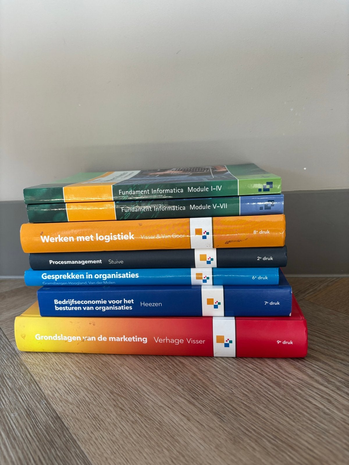 Diverse studieboeken HBO/WO: Informatica, Logistiek, Marketi, Ophalen of Verzenden, Gamma, Gelezen, HBO