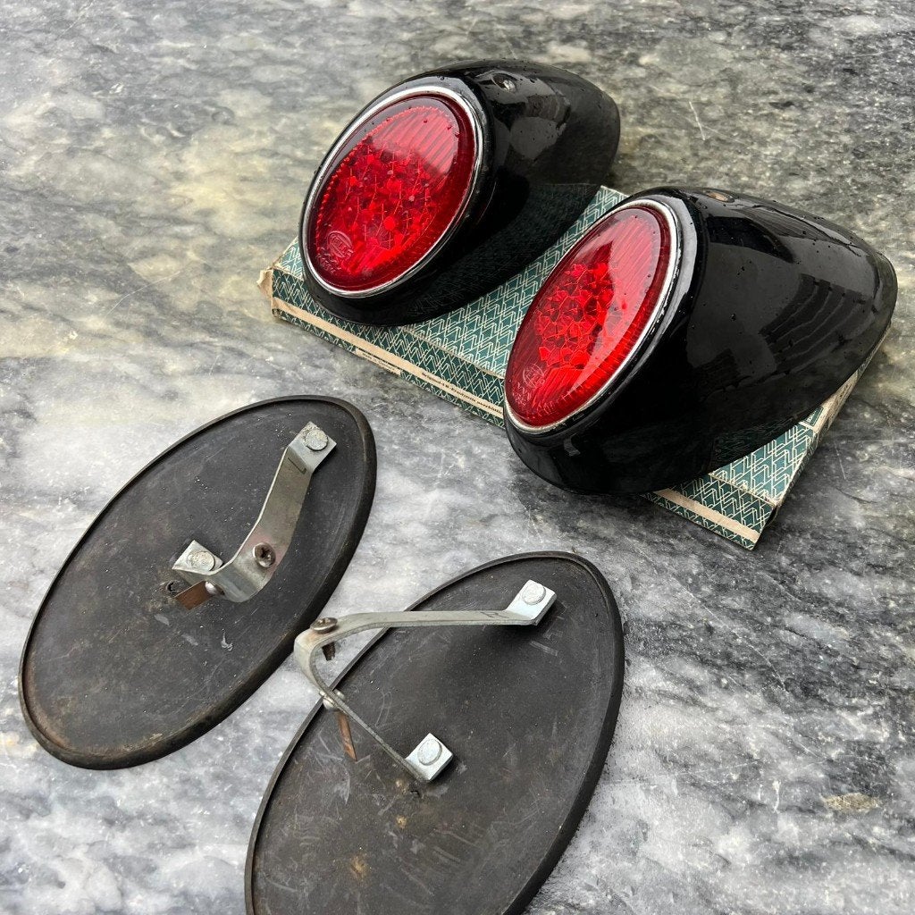 Achterlichtenset voor VW Beetle 56-61, zwart L41, Ophalen of Verzenden, Gebruikt