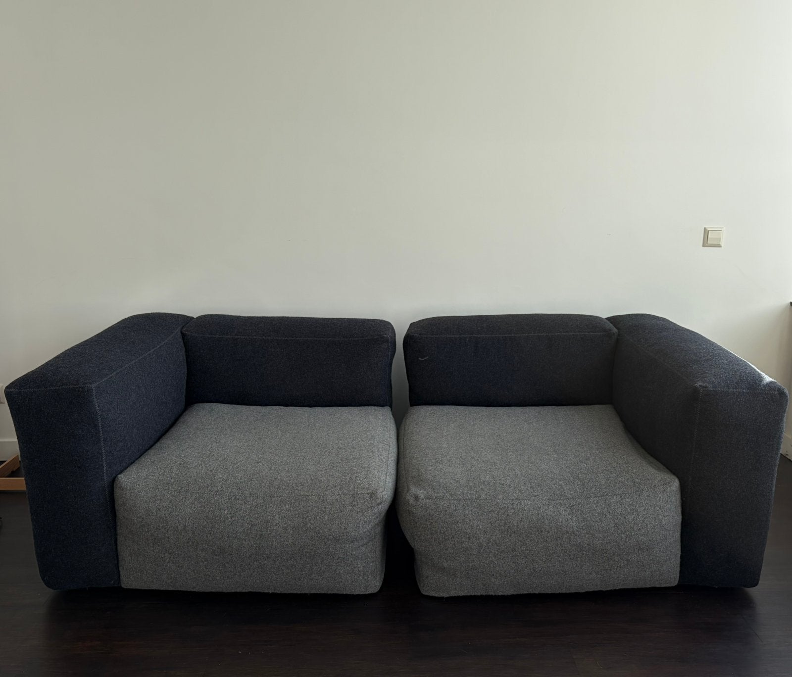 Hay Mags Sofa Zwart Grijs, Ophalen, Zo goed als nieuw, Stof