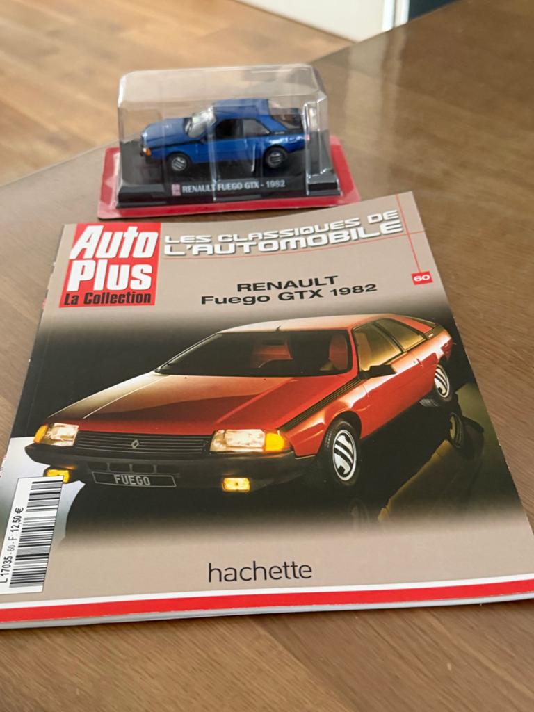 Renault Fuego GTX 1982 Modelauto met Tijdschrift, Ophalen of Verzenden, Nieuw, Auto, Overige merken