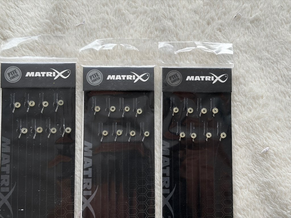 adv 340 / NIEUW set 5 pakjes onderlijnen met baidband MATRIX, Ophalen of Verzenden, Nieuw, Haak