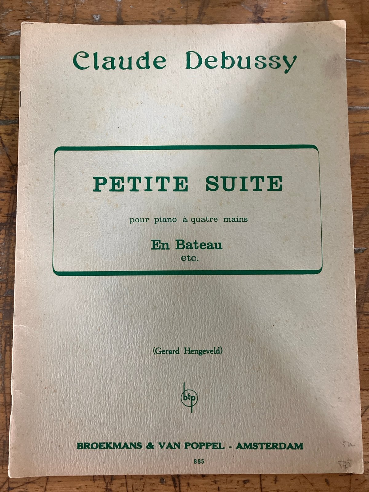 Claude Debussy - Petite Suite (Piano à quatre mains), Gebruikt, Klassiek, Ophalen of Verzenden, Artiest of Componist